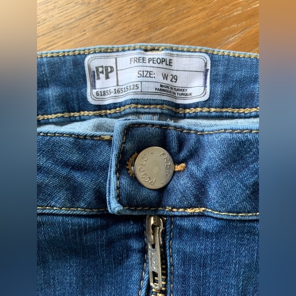 Free People Jeans with Raw Hem and Zipper Fly - Picture 6 of 6